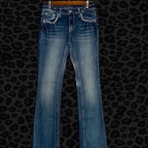 Grace in LA Women's Blue Boot Cut Jeans